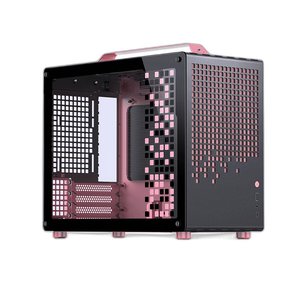 VỎ CASE JONSBO Z20 BLACK PINK (Mini MATX, Màu Đen Hồng)