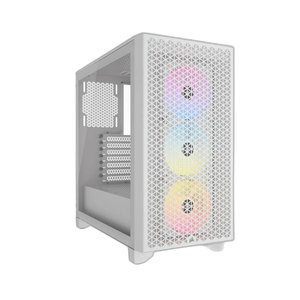 Vỏ máy tính Corsair 3000D RGB Tempered Glass Mid-Tower, White (CC-9011256-WW)