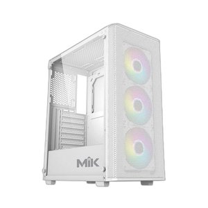 Vỏ case MIK STORM 360 WHITE  - 3FA (EATX, Màu Trắng, 3 Fan ARGB)