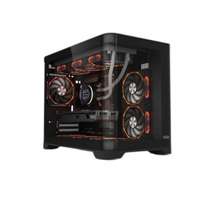 VỎ CASE MIK FOCALORS M BLACK (MATX, Màu Đen) Case Bể Cá