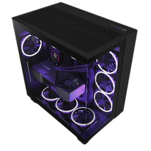 Vỏ Case NZXT H9 Flow All Black (Mid Tower / Màu Đen) CM-H91FB-01