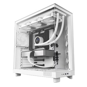 Vỏ Case NZXT H6 FLOW ALL WHITE  (MID Tower, 3 Fan, Màu Trắng)