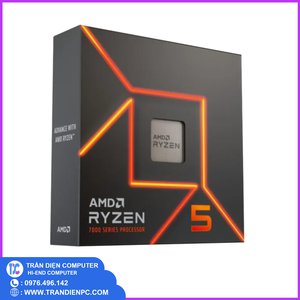 CPU AMD Ryzen 5 7500F (3.7 GHz Upto 5.0 GHz / 38MB / 6 Cores, 12 Threads / 65W / AM5)