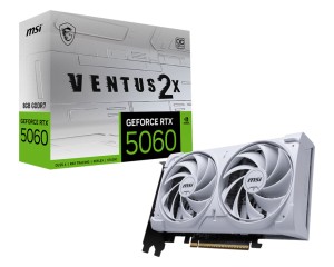 Card màn hình MSI GeForce RTX 5060 Ventus X2 OC 8GB Trắng