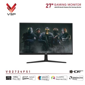 MÀN HÌNH GAMING VSP VG2724FS1 (27 INCH/ FULL HD/ IPS/ 240HZ/ 1MS)
