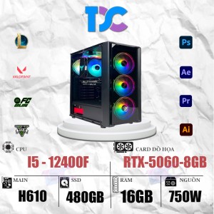 TDPC GAMING I5-12400F | 16GB |RTX 5060 8GB (G12)