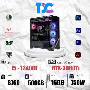 TDPC GAMING I5-13400F | 16GB |RTX 3060Ti 8GB (G14)