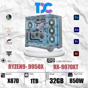 TDPC GAMING Ryzen 9 9950X | 32GB-DDR5 |  RX 9070 XT (G27)