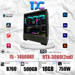 TDPC ĐỒ HỌA I5-14600KF | 16GB | RTX-3060-12GB(2nd)(DH6)