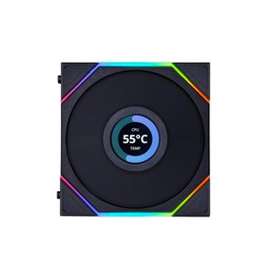 Fan LIAN LI TL120 LCD single black reverse - 12RTLLCD1B (Màn hình LCD/Led vô cực/đảo chiều)