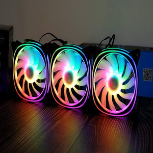 Bộ 3 fan VITRA RING INFINITY ARGB 3 IN 1 AURA SYNC BLACK (Màu Đen/Sync Main)